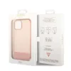 Husa Cover Guess PC/TPU Camera Outline Translucent pentru iPhone 14 Plus Pink