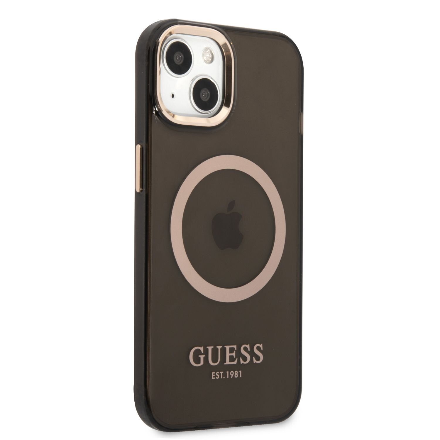 Husa Cover Guess Translucent MagSafe pentru iPhone 13/14 Black thumb