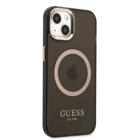 Husa Cover Guess Translucent MagSafe pentru iPhone 13/14 Black