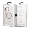 Husa Cover Guess Transparent MagSafe pentru iPhone 13 Pro Pink