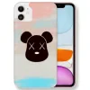 Husa Fashion Mobico pentru iPhone 14 Robot Teddy Bear Color
