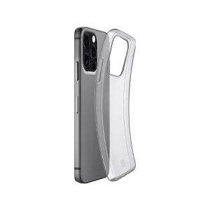 Husa Cover Cellularline Silicon Fine Soft pentru iPhone 14 Pro Max Transparent