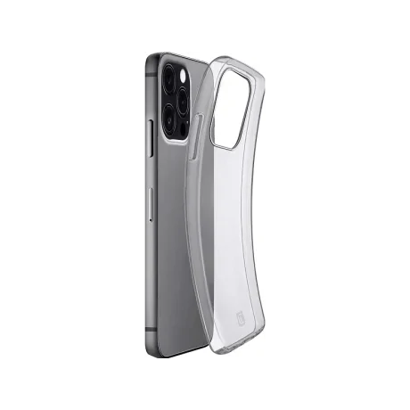Husa Cover Cellularline Silicon Fine Soft pentru iPhone 14 Pro Max Transparent