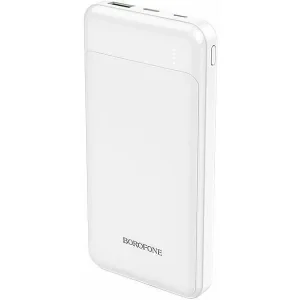 Baterie Externa Borofone 10000mAh BJ19 Usb3.0 la Type-C PD 20W Alb