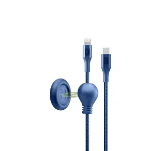 Cablu Cellularline Type-C to Lightning USBDATABUTC2LMFI1B Blue
