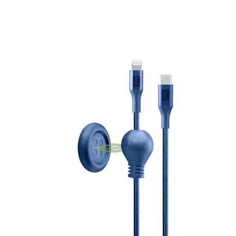 Cablu Cellularline Type-C to Lightning USBDATABUTC2LMFI1B Blue