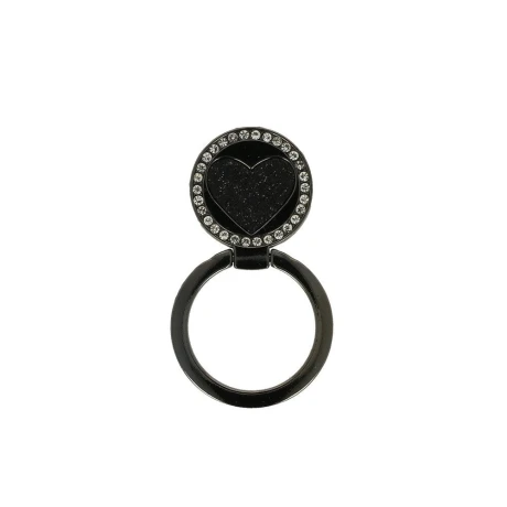 Suport Inel Heart Black pentru Telefon Universal