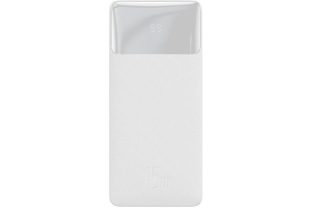 Baterie Externa Baseus QPOW 10000 mAh 3.0 QC 15W cu IN/Out 2xUSB 1xType-C 1xLightning 1xMicro USB White thumb