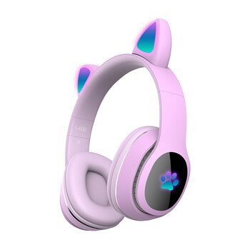 Casti Bluetooth Catear LED Light L400 Pink thumb