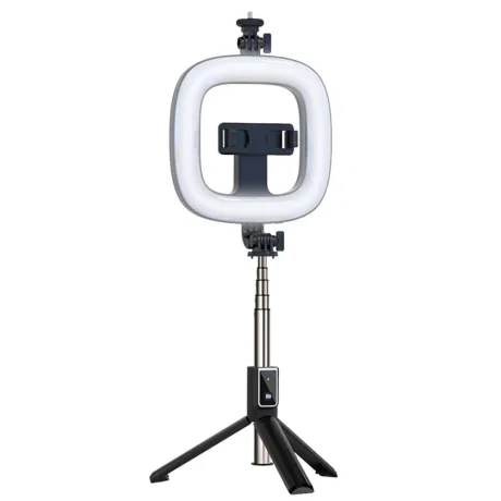 Selfie Stick Mobico Cu Ring si telecomanda detasabila Black