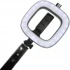 Selfie Stick Mobico Cu Ring si telecomanda detasabila Black