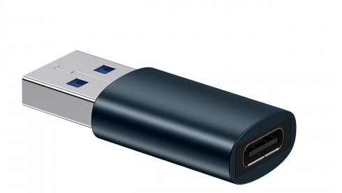 Adaptor Baseus Ingenuity Series Mini OTG USB 3.1 (T) to USB Type-C (M) Albastru thumb