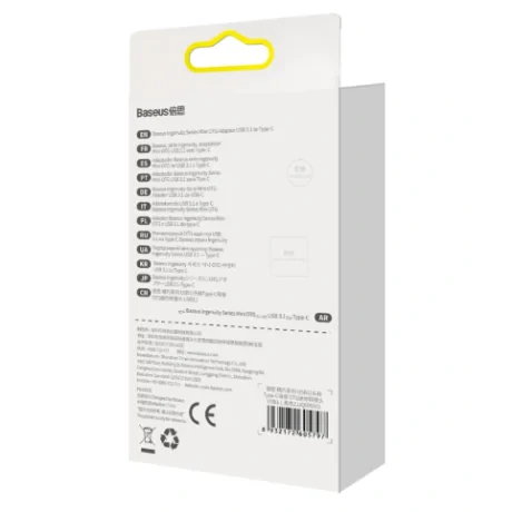 Adaptor Baseus Ingenuity Series Mini OTG USB 3.1 (T) to USB Type-C (M) Negru