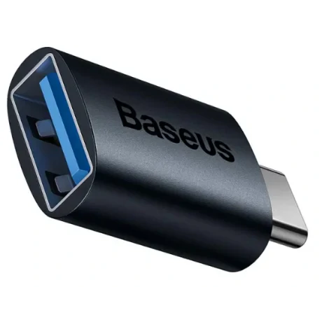 Adaptor Baseus Ingenuity Series Mini OTG USB Type-C (T) to USB 3.1 (M) Albastru