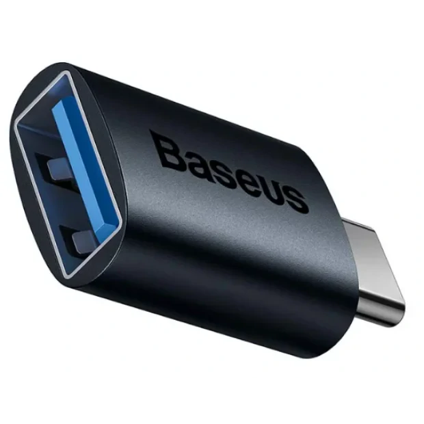 Adaptor Baseus Ingenuity Series Mini OTG USB Type-C (T) to USB 3.1 (M) Albastru