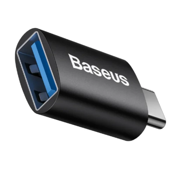 Adaptor Baseus Ingenuity Series Mini OTG USB Type-C (T) to USB 3.1 (M) Negru