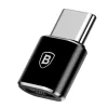 Adaptor Baseus Micro USB Type-C (T) to Micro USB (M) Negru
