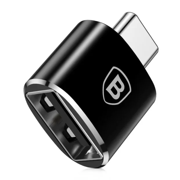 Adaptor Baseus Mini OTG USB Type-C(T) to USB 2.0(M) Negru