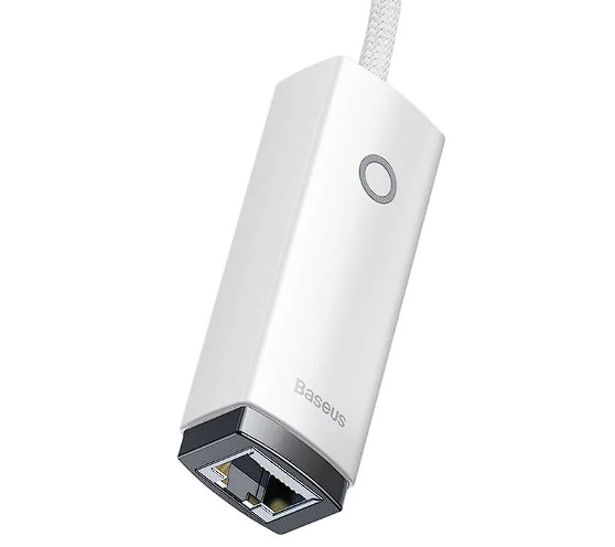 Adaptor Retea Baseus Lite USB 2.0 to RJ-45 10/100 Mbps Adapter LED Alb thumb