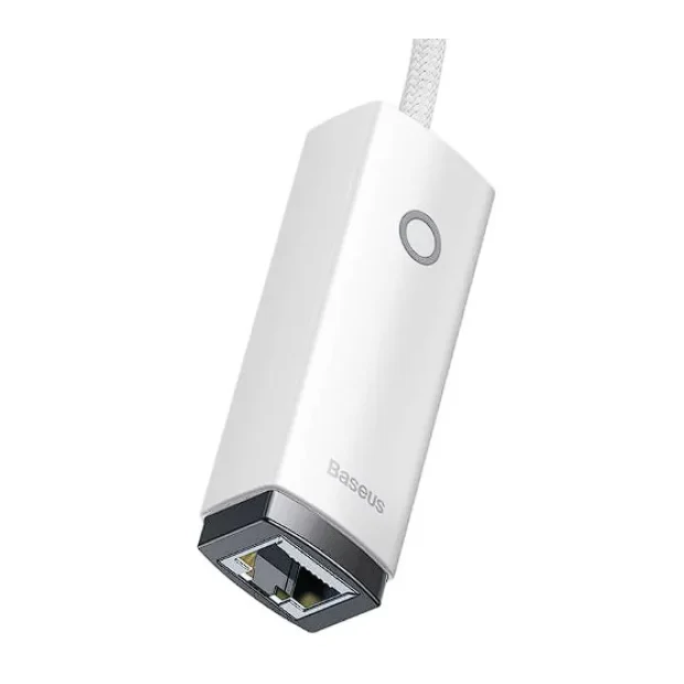 Adaptor Retea Baseus Lite USB 2.0 to RJ-45 10/100 Mbps Adapter LED Alb