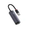 Adaptor Retea Baseus Lite USB 2.0 to RJ-45 10/100 Mbps Adapter LED Gri