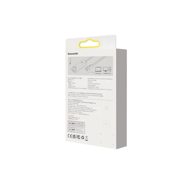Adaptor Retea Baseus Lite USB 2.0 to RJ-45 10/100 Mbps Adapter LED Gri