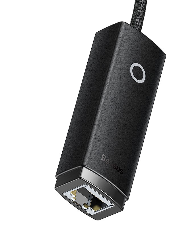 Adaptor Retea Baseus Lite USB 2.0 to RJ-45 Gigabit LAN Adapter LED Negru thumb