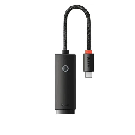 Aadaptor Retea Baseus Lite USB Type-C to RJ-45 10/100 Mbps Adapter LED Negru