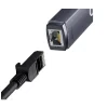 Adaptor Retea Baseus Lite USB Type-C to RJ-45 10/100 Mbps Adapter LED Gri
