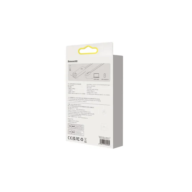 Adaptor Retea Baseus Lite USB Type-C to RJ-45 10/100 Mbps Adapter LED Gri