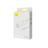 Adaptor Retea Baseus Lite USB Type-C to RJ-45 Gigabit LAN LED Alb