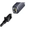Adaptor Retea Baseus Lite USB Type-C to RJ-45 Gigabit LAN LED Gri