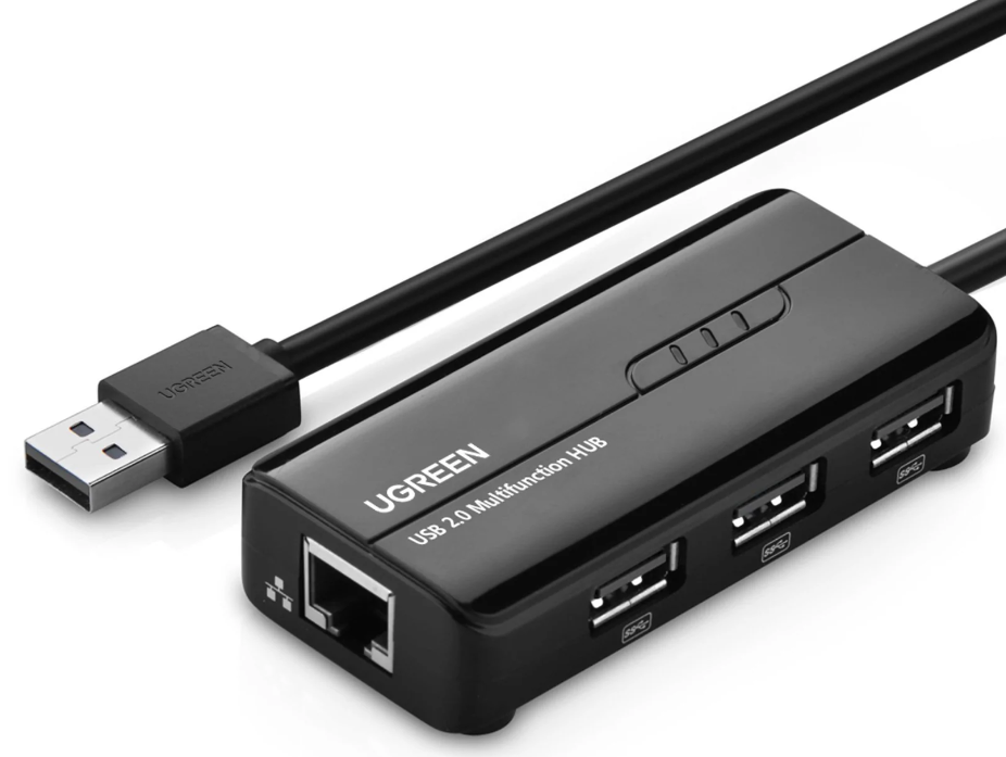 Adaptor retea Ugreen extern USB 2.0 (T) la port RJ-45 10/100 Mbps negru thumb