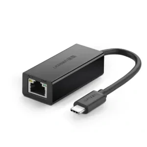 Adaptor retea Ugreen  extern USB Type-C (T) la port 10/100 Mbps  RJ-45 negru