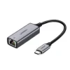 Adaptor retea Ugreen CM199 USB Type-C to Gigabit LAN Adapter gri