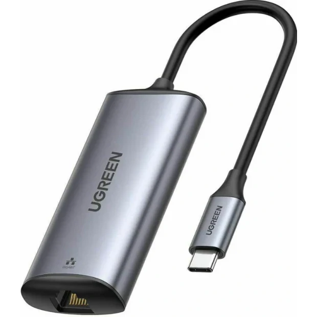 Adaptor retea Ugreen CM275 extern USB-C la port RJ-45 2.5 Gbps gri