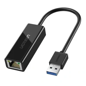 Adaptor retea Ugreen CR111 USB to RJ-45 Gigabit LAN Adapter negru