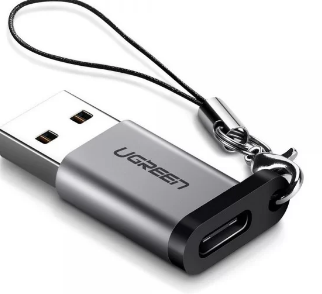 Adaptor Ugreen US276 USB(T) to USB Type-C(M) incarcare max 3A gri thumb