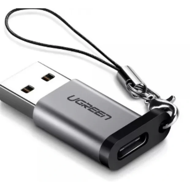 Adaptor Ugreen US276 USB(T) to USB Type-C(M) incarcare max 3A gri