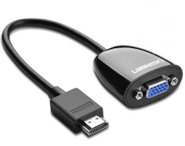 Adaptor video Ugreen MM105 HDMI (T) la 1 x VGA (M) 0.15m negru thumb