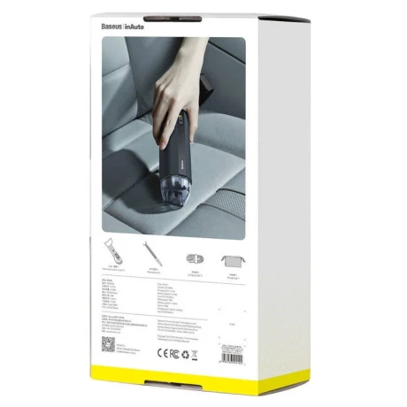 Aspirator de mana Baseus A2 5000pa include Cablu Type-C la USB Negru