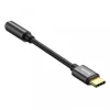 Cablu Adaptor Baseus USB Type-C to Jack 3.5mm lungime 10.5 cm Negru