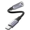 Cablu adaptor Ugreen AV142 USB Type-C(T) to Jack 3.5mm(M) 10cm gri