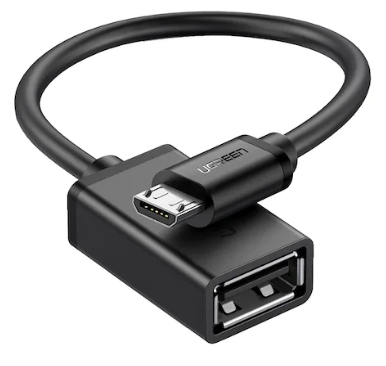 Cablu Adaptor Ugreen OTG US133 Micro-USB(T) to USB 2.0(M) Negru thumb