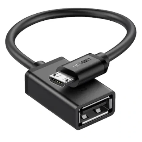 Cablu Adaptor Ugreen OTG US133 Micro-USB(T) to USB 2.0(M) Negru
