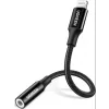 Cablu Adaptor Ugreen US211 Lightning Iphone(T) to Jack 3.5mm(M) lungime 10cm Negru