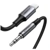 Cablu Adaptor Ugreen US315 Lightning Iphone (T) to Jack 3.5mm(T) lungime 1m Negru