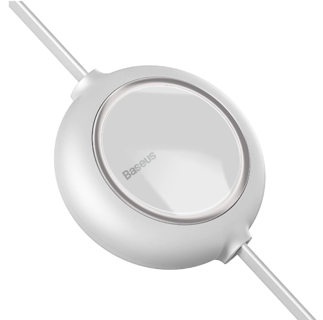 Cablu Alimentare si Date Baseus Bright Mirror One-for-three Retractable USB la Micro-USB + Lightning Iphone + USB Type-C 3.5A 1.2m Alb thumb