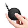 Cablu Alimentare si Date Baseus Bright Mirror One-for-three Retractable USB la Micro-USB + Lightning Iphone + USB Type-C 66W 1.2m Negru