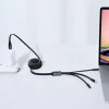 Cablu Alimentare si Date Baseus Bright Mirror One-for-three Retractable USB Type-C la Micro-USB + Lightning Iphone + USB Type-C 100W 1.2m Negru